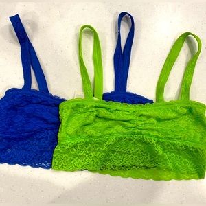 Gilly Hicks Green Lace Bralette